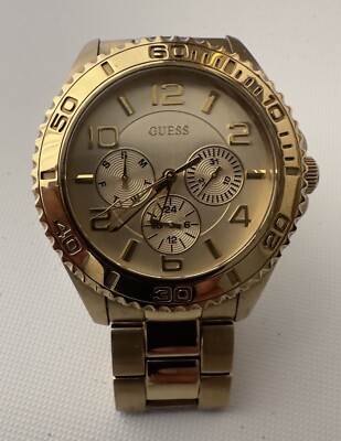 GUESS U15061G2 42MM Chronograph Date Working Pre-owned