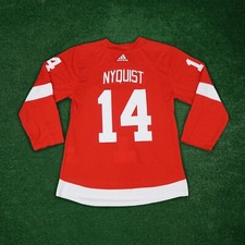 Gustav Nyquist Detroit Red Wings NHL Adidas Red Men's Climalite Authentic Jersey