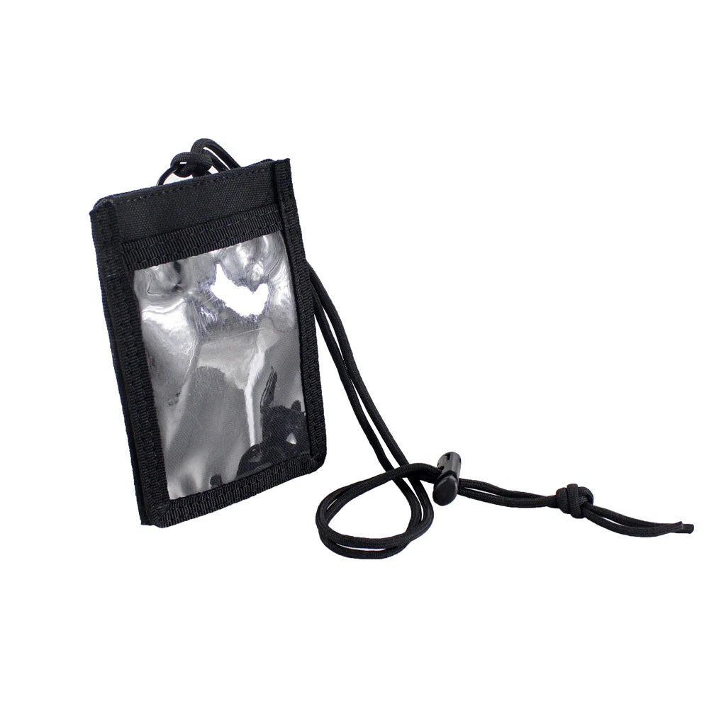 2PC Tactical ID Card Holders Hook&Loop Patch Badge Organizers - Neck Lanyard HOT
