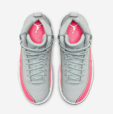 Air Jordan 12 Retro (GS) Sz 4.5Y/WMNS 6 Wolf Grey/Racer Pink Air Jordan 12 Retro (GS) Sz 4.5Y/WMNS 6 Wolf Grey/Racer Pink