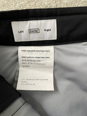 PAF 4.0+ Technical Pants Center black M | eBay PAF 4.0+ Technical Pants Center black M | eBay