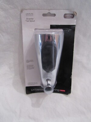 Delta Faucet Shower Tub Diverter Spout Polished Chrome U1075-PK 5-1/4'' Long