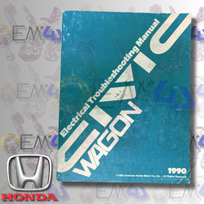 1990 Honda Civic Wagon Electrical Troubleshooting  Manual 61SH502-EL