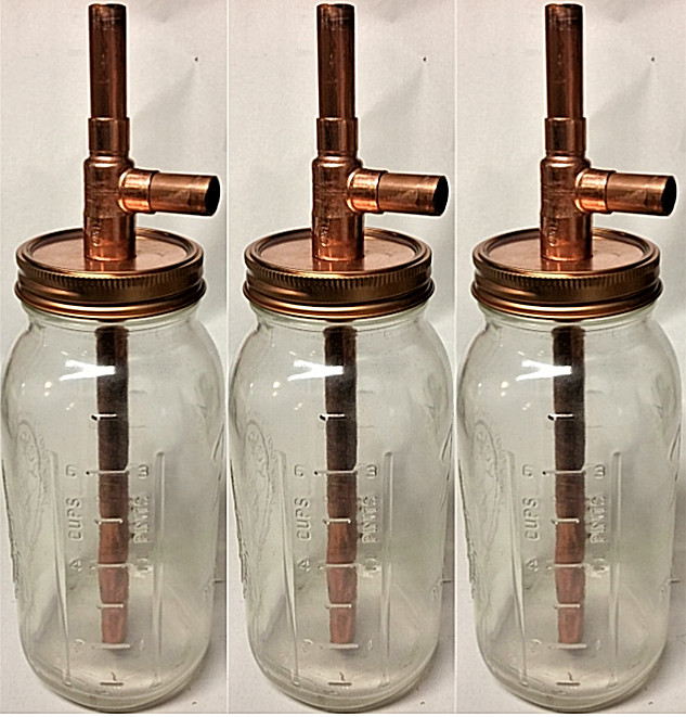 (3) Mason Jar Thumpers - Wide Mouth - Jars Included - Spirits Thump Keg DIY Kit