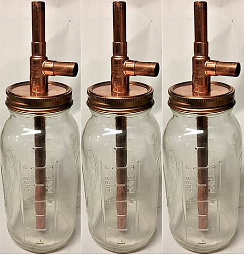 (3) Mason Jar Thumpers - Wide Mouth - Jars Included - Spirits Thump Keg DIY Kit