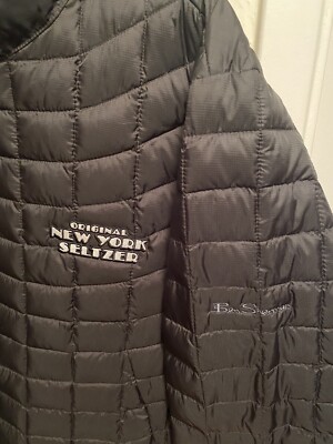LARGE Original New York Seltzer Black Puffer Jacket Ben Sherman
