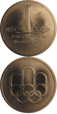 Médaille De Bronze - Olympiques Montréal 1976 (javelot) - Originale