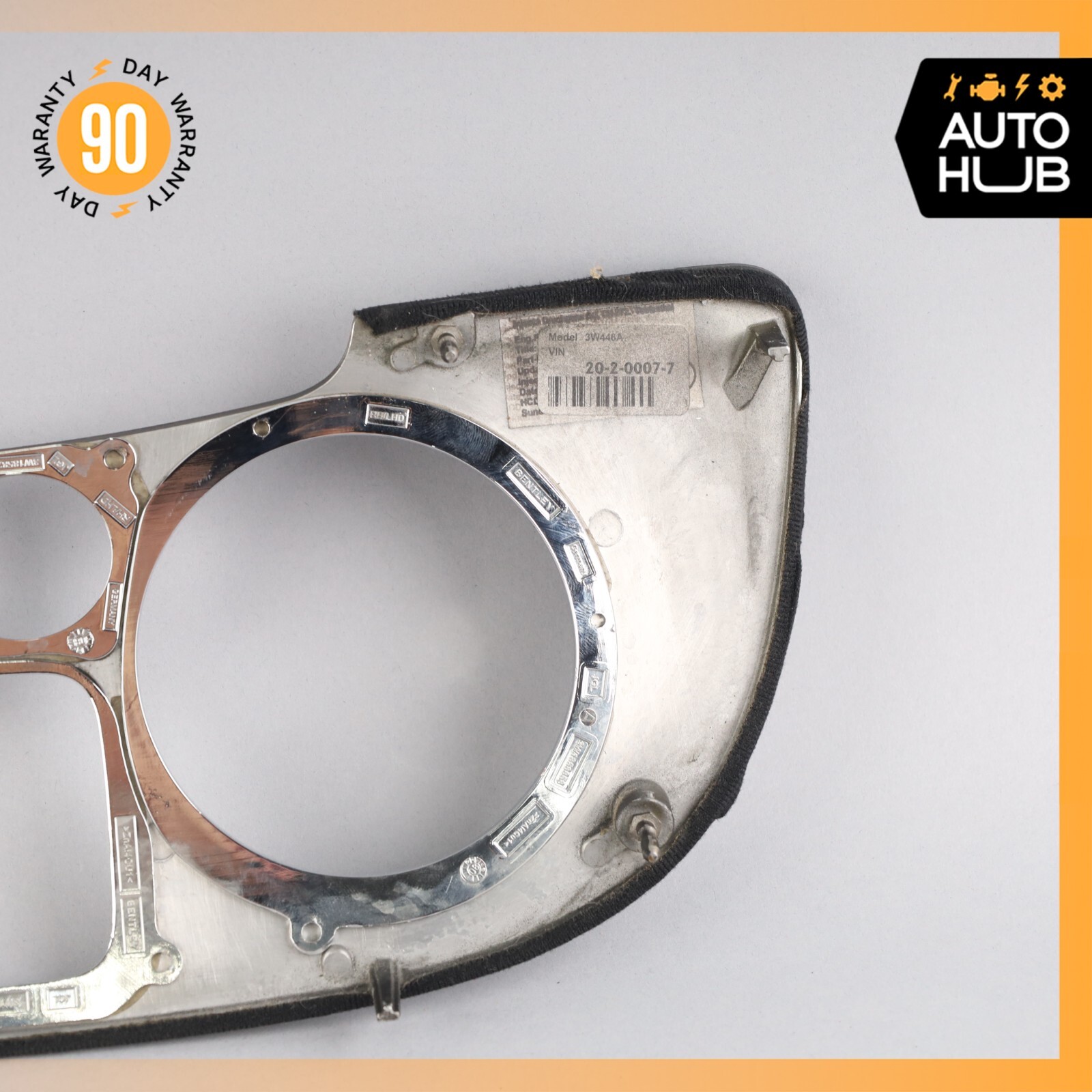 03-13 Bentley Continental GTC Speed GT Dash Panel Speedometer Bezel Trim OEM 83k