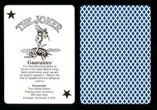 1 x The Joker Playing card Bee No 92 Club Special Diamond back guarantee P0 181