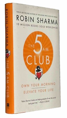 The 5 AM Club By Robin Sharma Brand New Hardcover Book Own Your Morning