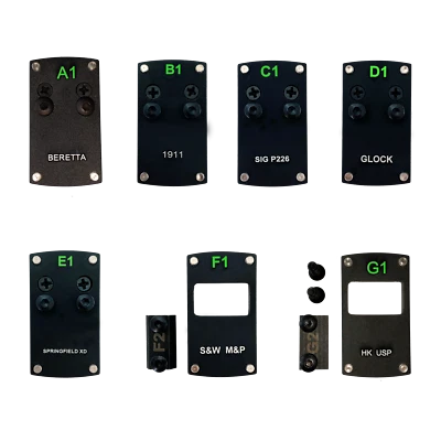 Professor Optiken Adapterplatte Schlittenplatte Reflexvisier Docter Sight HK etc