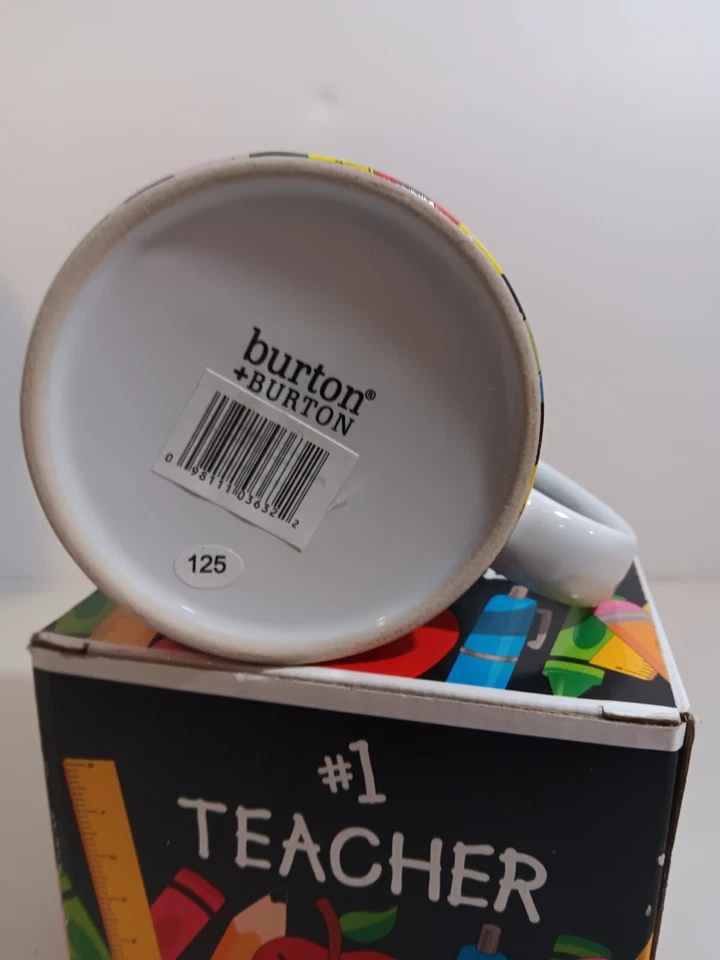 Taza de regalo para maestros roja negra taza de bebida de cerámica resistente cotización para maestros Foto 3 de 4