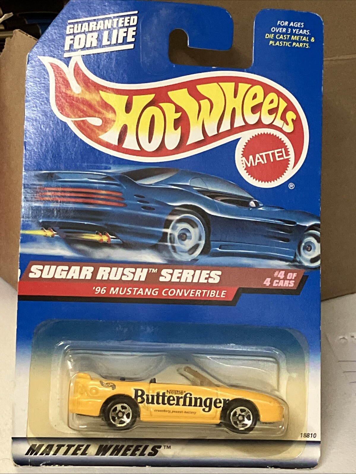 1997 Hot Wheels Sugar Rush Series Butterfinger~  '96 Mustang Convertible NEW