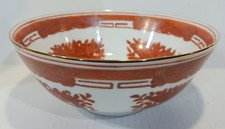 Vintage Japanese Hirado Ware Blue Fishscale Porcelain Platter 11in