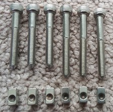 6 SHORT String Lock SCREWS HOLDER BLOCKS Floyd Rose Tremolo Bridge STAINLESS