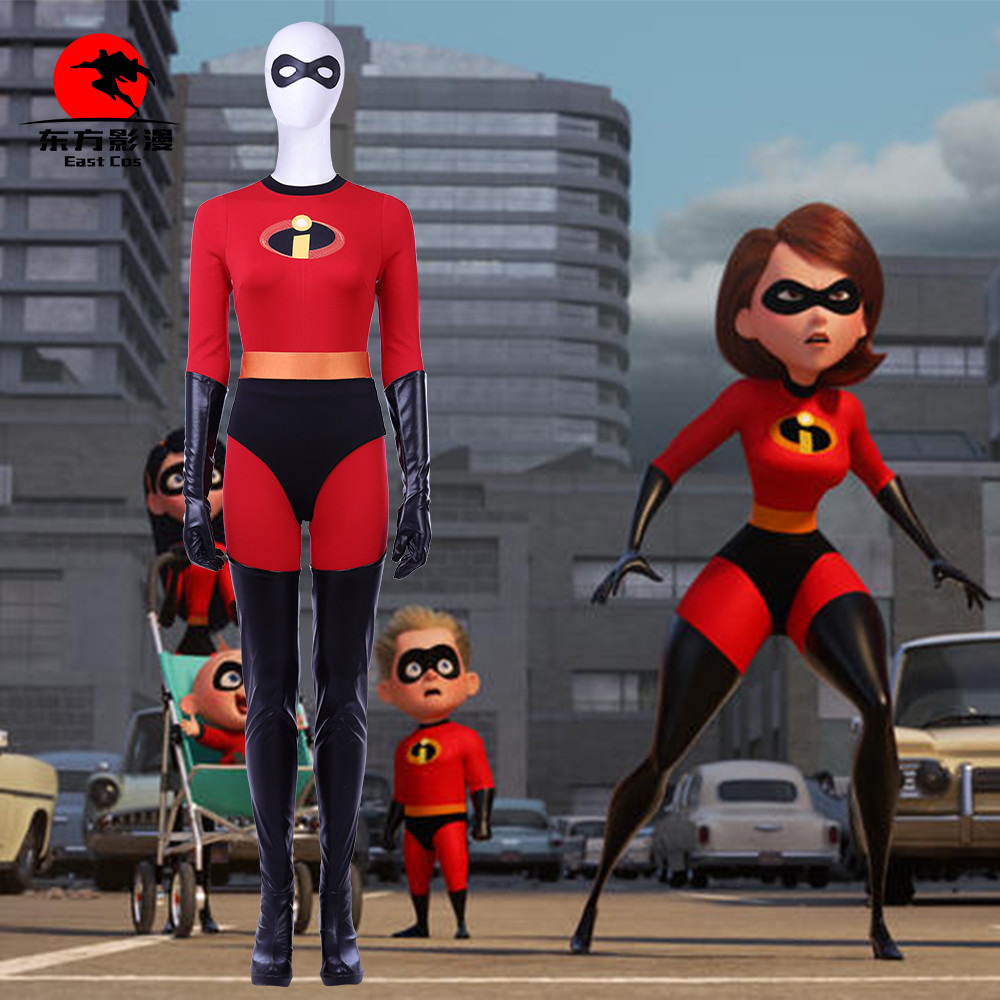 DFYM The Incredibles 2 Elastigirl Helen Parr Cosplay Costume Full Suit Any Size