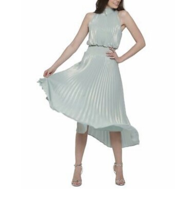 XSCAPE Green Sleeveless Turtle Neck Midi Sheath Evening Dress Reg $289 NWT  NEW | eBay