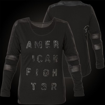 AMERICAN FIGHTER Affliction Damen Pullover Adrian Schwarz
