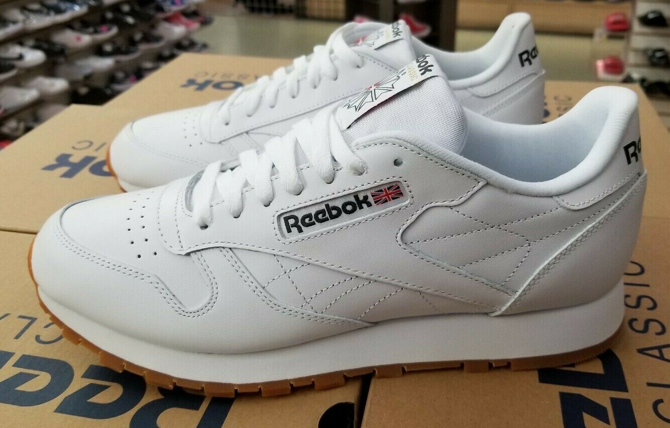 REEBOK CLASSIC LEATHER WHITE/GUM MEN&#039;S |