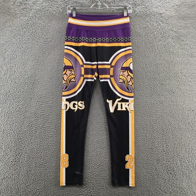 Minnesota Vikings Ankle Leggings Mens (actual 26x28) Multicolor Low Rise Pull On