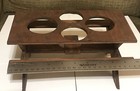 Vintage Redwood Picnic Table Condiment Set With Salt & Pepper - Ketchup Mustard — photo 6