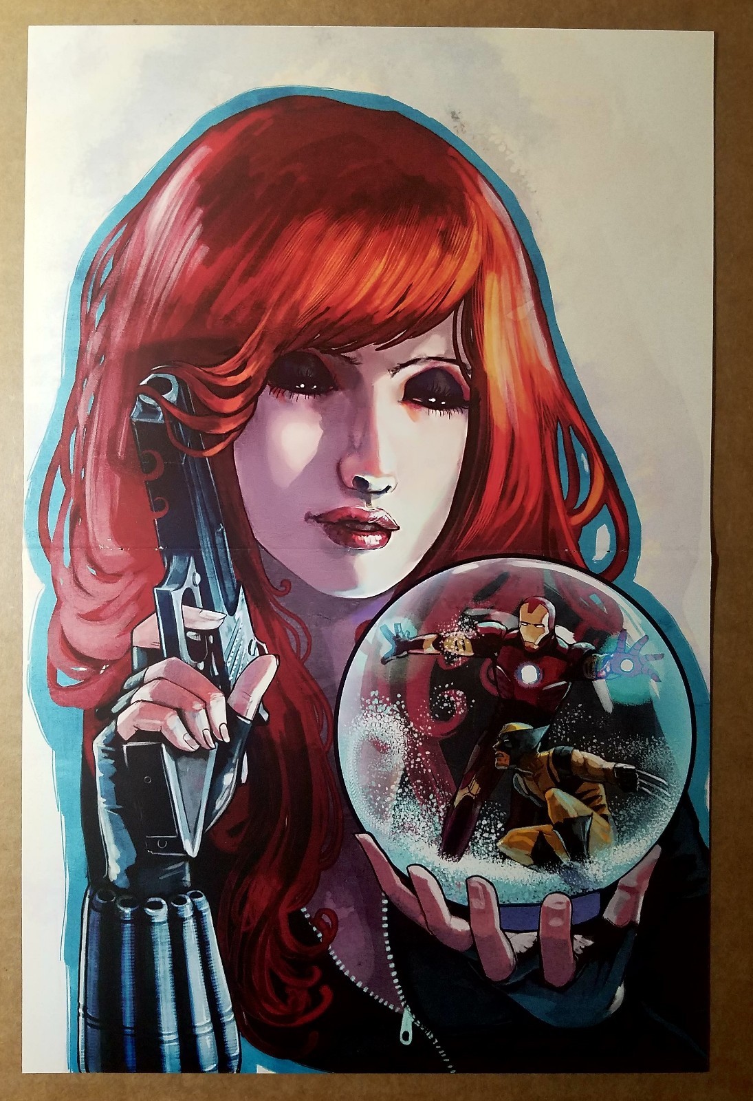 Black Widow Iron Man Wolverine Marvel Comics Poster by Stephanie Hans ...