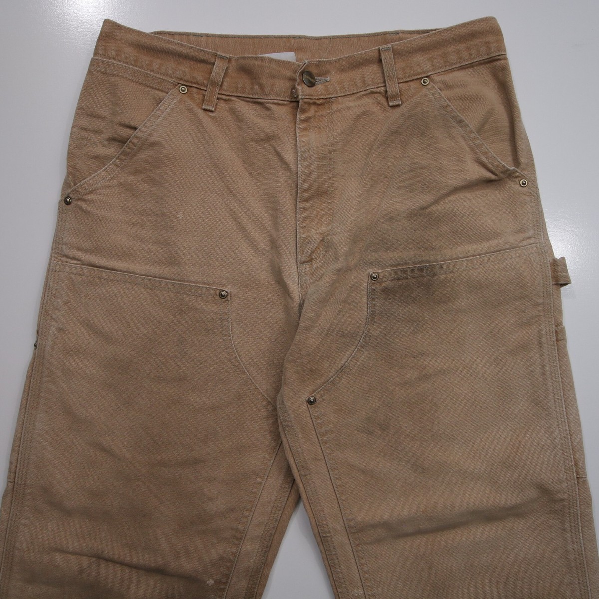 Carhartt B01 Brown Double Knee Carpenter Pants 32 x 30 Loose