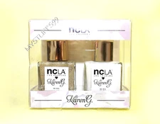 NCLA Nail Polish "KAREN B." DUO 2 x 0.5 fl oz VHTF NEW IN BOX FREE SHIP!!