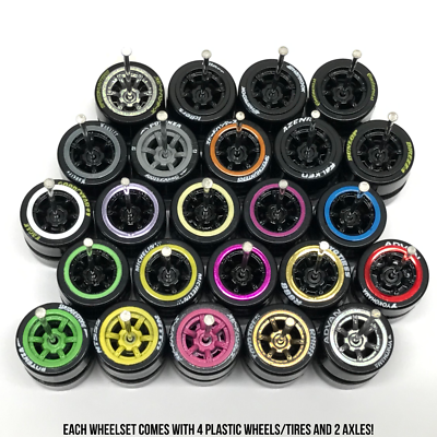 1/64 Scale TE37 COMOLD 6 SPOKE PLASTIC Wheels Tires Set for Hot | eBay