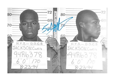 50 Cent Mug Shot A4 reproduction autograph photograph poster choice of  frame | eBay
