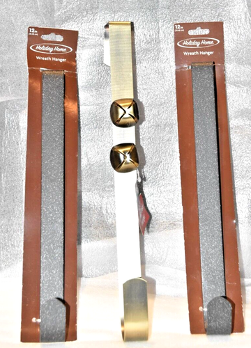 3-Wreath Hanger, 2-12" 1-14"w/Bells Wreath Hangers for Front/Out Door, Over Door - Picture 1 of 8