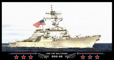 Navy Emporium USS The Sullivans DDG-68 Art Print