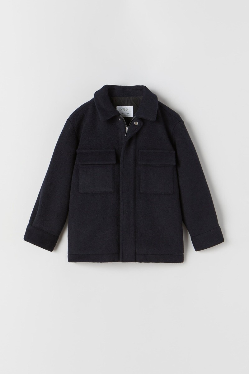 ZARA KIDS BOY WOOL BLEND COAT 5854/753 SZ 11-12 | eBay