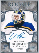 2017-18 EXQUISITE COLLECTION - ROOKIE SIGNATURES VILLE HUSSO AUTO 133/199 ST.