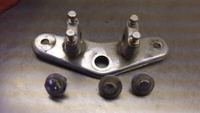 1981 KLT200A Kawasaki  Upper Triple & Bar Clamp w Bolts   3 Wheeler V1-8U