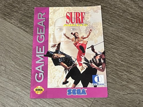 Notice Originale Sega Game Gear (PAL) - Abîmée/annotée - Pour Console Rétro