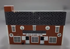 Cat's Meow Old Village Store Bird in Hand PA Signed Vintage Wooden Amish Country