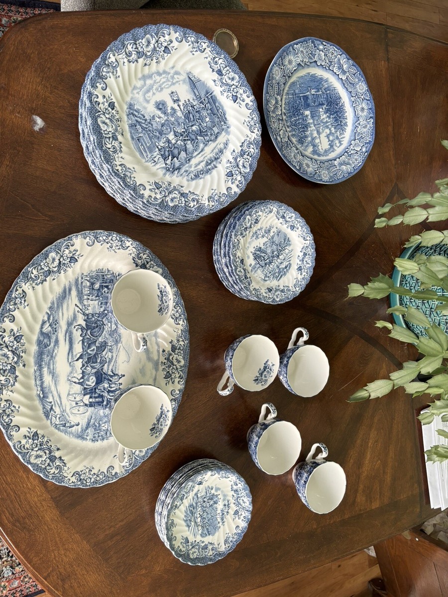 【namo様】ジョンソンブラザーズ　コーチングシーン　プレート6枚セット vintage johnson bros coaching scene dish set 36pc | eBay