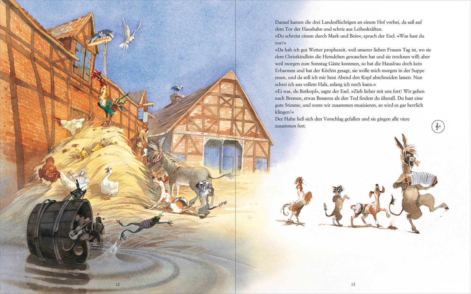 Thumbnail - Die Bremer Stadtmusikanten Marko Simsa Buch Musikalisches Bilderbuch