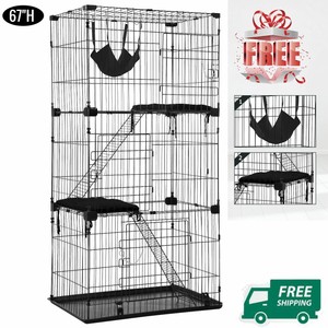 black cat cage