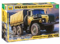 Ural 4320 Truck Russian Army Kunststoff Kit 1:3 5 Modell Zvezda