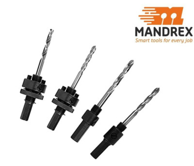 Mandrex QuickTurn Aufnahmen für alle Mandrex Lochsägen mit Schraubgewinde