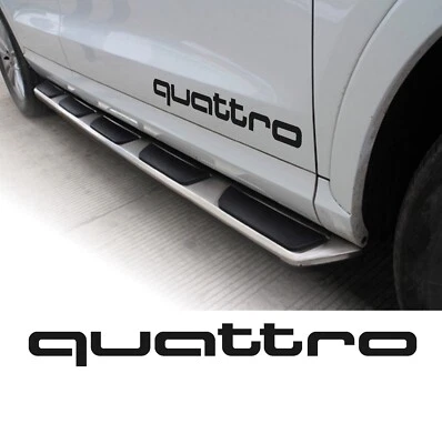 WORLDCUSTOMCHOPPER 2 Adesivi Stickers Compatibili con Audi Quattro Sport S line