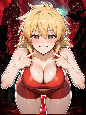 Adult Anime Waifu Hellsing Seras Victoria 6'' Vinyl Sticker
