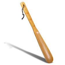 Wooden Shoe Horn 13'' Inch Long Handle Shoe Helper Spoons Retro Wood Shoehorn...
