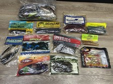 Soft Plastic Worms Fishing Bait & Lure Lot Bonzai Castaic Kangaroo Ringed Dilly