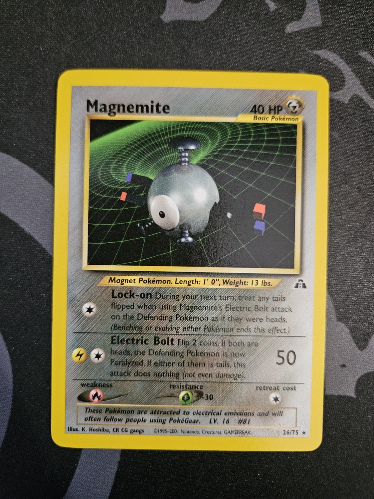 Magnemite 26/75 Neo Discovery Unlimited Regular Rare LP