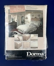 Vintage Pair ‘80’s LOUIS NICHOLE Chintz Victorian Floral Dorma English 90” NOS