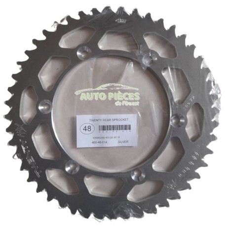 Couronne 48 dents pas 520 Twenty pour vos sorties enduro et circuits terre
