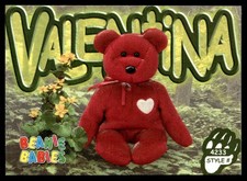 1999 Beanie Babies 2nd Edition Series 4 Valentina the Bear #151